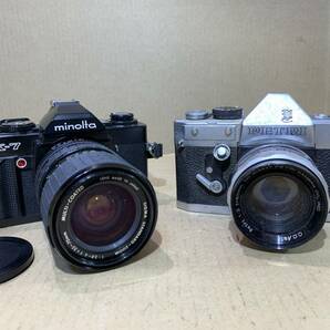 Canon AV-1/AL-1/EF/PENTAX ME/Minolta XE/X-7/RICOH/Petri/フィルムカメラ レンズ 大量 動作未確認 まとめて ジャンク セット まとめ (585の画像8