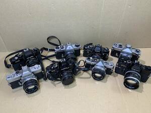 PENTAX K2/SPF/Canon FTb/YASHICA J-3/MINOLTA XE/OLYMPUS OM-2/ camera lens operation not yet verification together Junk set summarize (586)