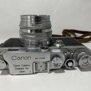 キャノン Canon バルナック型 レンジファインダーカメラ 型式不明 Canon LENS 50mm F1.5 レンズセット 現状品 ジャンク (597)の画像2