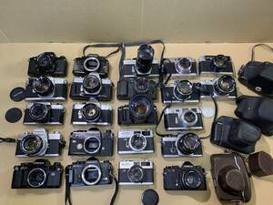 CONTAX RTS/MINOLTA SRT101/Canon/YASHICA/KONICA/KOWA/OLYMPUS/Aires/大量 フィルムカメラ レンズ まとめて ジャンク セット まとめ (610)