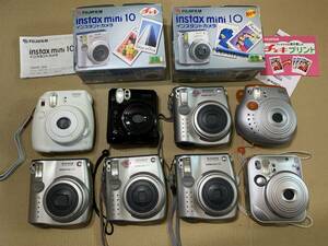 【8個】FUJIFILM instax mini 8/50S/10/20/30/チェキ cheki 大量 カメラ 動作未確認 まとめて ジャンク セット まとめ (611)