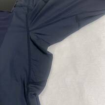 新品28　高機能素材　薄手夏用ベースレイヤー　100％化繊速乾高通気　　胸ポケット　ネイビーXL_画像5