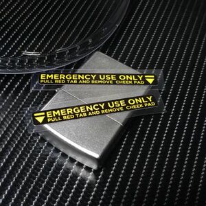 シール EMERGENCY USE ONLY ステッカー SHOEI ヘルメット z7 z8 x14 ryd gtair