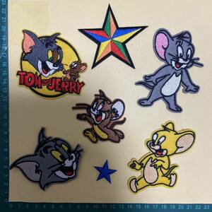 刺繍アイロンワッペン　Tom & Jerry お買い得