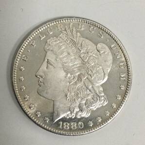 【24378】アメリカ 1ドル 1880年 モルガンダラー シルバー 銀貨 米国 コレクション 重量 約26.8g の画像1
