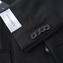 新品 スーツカンパニー 春夏 シャドーストライプ 2パンツ スーツ A4(S) 黒 【J57455】 165-6D THE SUIT COMPANY セットアップ メンズ_画像6