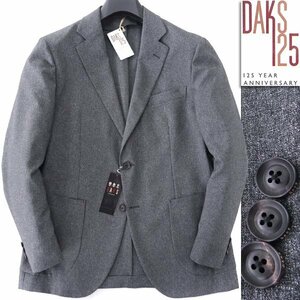 新品 7.5万 ダックス 125周年記念 ウールライク ストレッチ ジャケット L 灰 【J47488】 DAKS LONDON ブレザー 春夏 メンズ