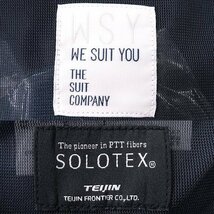 新品 スーツカンパニー 耐久 折目 SOLOTEX ストレッチ カルゼ パンツ L 紺 【P26775】 メンズ WE SUIT YOU 洗濯可 スラックス_画像9