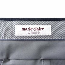 新品 マリクレールオム 春夏 ウールライク コンフォート スラックス 79(M) 紺 【P26756】 marie claire homme パンツ メンズ_画像8