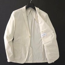 新品 5.8万 カルバンクライン 超軽量 ペーパーコットン ストレッチ ジャケット 48(L) 白 【J41783】 Calvin Klein ブレザー 春夏_画像2