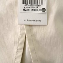 新品 5.8万 カルバンクライン 超軽量 ペーパーコットン ストレッチ ジャケット 48(L) 白 【J41783】 Calvin Klein ブレザー 春夏_画像9