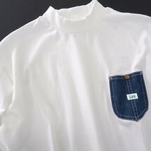 新品 Lee GOLF リー モックネック Tシャツ L 白 【I43664】 PLAY MOCKNECK TEE ゴルフ ポケット カットソー 春夏 メンズ デニム_画像2