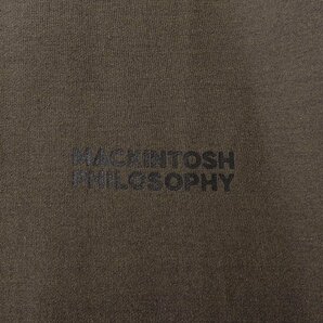 新品 マッキントッシュフィロソフィー 綿 モダール 裏毛 クルーネック スウェット L 茶 【I52682】 MACKINTOSH PHILOSOPHY ストレッチの画像5