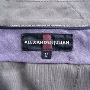 新品 アレキサンダージュリアン Marzotto社 春夏 ウィンドウペン スラックス 2XL グレージュ 【P20952】 ALEXANDER JULIAN メンズ パンツの画像9