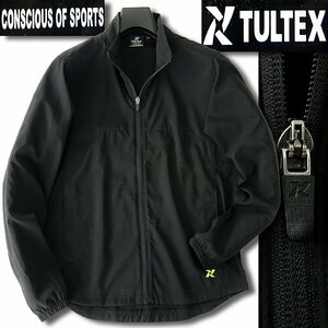 新品 タルテックス 春夏 撥水 超軽量 ストレッチ トラックジャケット M 黒 【2-4105_10】 TULTEX GOLF ゴルフ メンズ ブルゾン