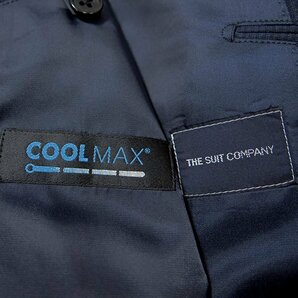 新品 スーツカンパニー 春夏 COOLMAX ウール 2パンツ スーツ YA6 (細身L) 紺 【J52937】 175-8D メンズ ウォッシャブル ツーパンツの画像10