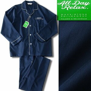  translation have 1.6 ten thousand Macintosh firosofi- made in Japan plain satin setup pyjamas LL navy blue [J47153] men's spring summer pants piping 