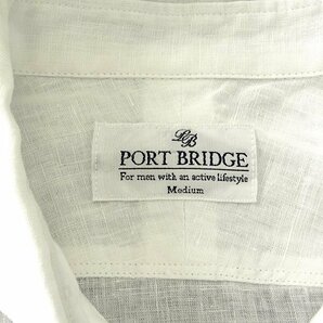 新品 ポートブリッジ 盛夏 カッタウェイ リネン シャンブレー シャツ L 白 【BPE144_10】 PORT BRIDGE 春夏 メンズ サマー リゾートの画像8