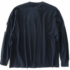 新品 CHUBEI チュウベイ 2024年 春夏 LOOSE FIT ガーデニング 長袖 Tシャツ L 紺 【CH1441130_79】 メンズ カットソー ハリネズミの画像3