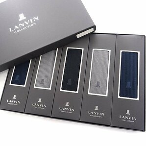 新品 ランバンコレクション 日本製 靴下 5点セット BOX 25-26cm 【5setBOX】 LANVIN COLLECTION メンズ ソックス ギフト ボックスの画像1