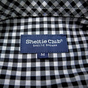 新品 シェルティークラブ 24SS ギンガムチェック マリン シャツ LL 黒 白 【SH1441103_99】 Sheltie Club 春夏 メンズ シェットランド 長袖の画像10