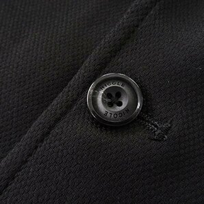 新品 ニコル ハニカム ジャージー コンバーチブル ジャケット 48(L) 黒 【J48339】 NICOLE Selection 春夏 メンズ ブルゾン ストレッチの画像7