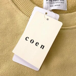 新品 UNITED ARROWS コーエン 裏毛 クルーネック スウェット XL 黄 【I45511】 メンズ coen トレーナー 刺繍 トレーナー プルオーバーの画像8