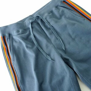 新品 ポールスミス アーティストストライプ 裏毛 スウェット ジョガーパンツ L 薄青 【P32611】 Paul Smith メンズ ストレッチ パンツの画像3