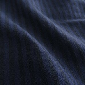 新品 1.5万 ジョセフアブード エアリノ バンドカラー シャツ M 紺 黒 【I46285】 JOSEPH ABBOUD Space 春夏 メンズ レディースの画像6