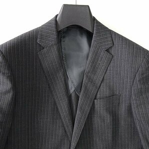 新品 スーツカンパニー ACTIVA ストレッチ ウール スーツ A4(S) 灰 【J42160】 165-6D THE SUIT COMPANY セットアップ ストライプの画像4