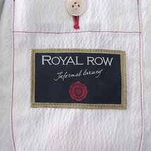 新品 6.4万 ロイヤルロウ イタリア製 コットン サッカー サマー ジャケット 50(XL) 白 【J56540】 ROYAL ROW ブレザー 春夏 メンズ 盛夏_画像8