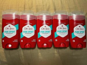 【5本セット】old spice pure sport オールドスパイス　ピュアスポーツ　海外デオドラント