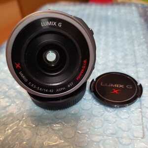 14-42mm PZ LUMIX M4/3 Panasonic レンズ　シルバー　中古