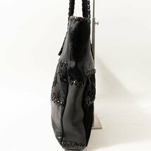 DESMO デズモ クレイジーパターン 切り替え レザー 本革 ハラコ 型押し スエード トートバッグ イタリア製 レディース 婦人 女性_画像4
