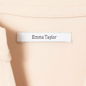 Emma Taylor トップス エマテイラー スキッパー Vネック パール フレンチスリーブ 綺麗め ベーシック シンプル ベージュ系 春夏 ポリ FREEの画像2