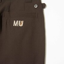 M・U SPORTS エムユースポーツ サイズ52 スラックス パンツ ボトムス 2タック ポリエステル100％ 茶色/ブラウン ゴルフ スポーツウェア_画像5