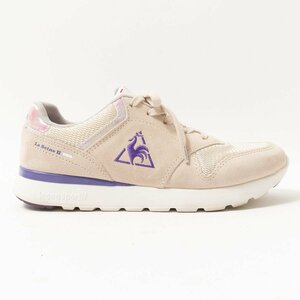 le coq sportif コックスポルティフ スニーカー ローカットシューズ 24.0cm ベージュ ピンク スポーティ カジュアル 軽やか レディース 靴