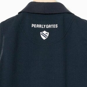 PEARLY GATES ノースリーブポロワンピース パーリーゲイツ ネイビー スポーツ スポーティ ワッペン 刺繍 ゴルフ ポリエステル100% 0 日本製の画像9