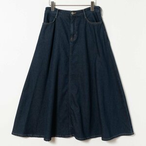 オカヤマDENIM オカヤマデニム デニムロングスカート サイズ67-93 インディゴ レディース 女性 綿 コットン ストレッチ 日本製 定番 着回し
