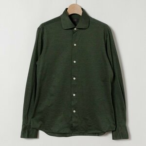 MAKER'S SHIRT KAMAKURA メーカーズシャツ鎌倉 Activeニットシャツ コンフォータブルシャツ グリーン M メンズ 紳士 ポリエステル 綿 春夏