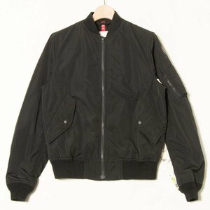 【1円スタート】ALPHA INDUSTRIES アルファ UNIFORM EXPERIMENT ユニフォームエクスペリメント MA-1 フライトジャケット ミリタリー 黒 1