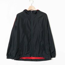 UNDER ARMOUR アンダーアーマー ジップアップ ジャケット フーディ 上着 裏メッシュ YXL ポリエステル100% ブラック 黒 スポーツウェア_画像1