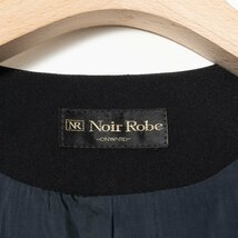Noir Robe ノワールローブ セットアップ 喪服 礼服 ノーカラージャケット 半袖ワンピース 7 ポリ 黒 ブラックフォーマル セレモニー_画像2