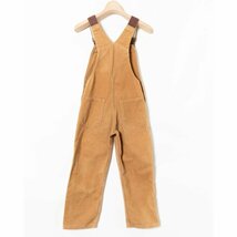 Carhartt カーハート キッズ オーバーオール サロペット 重ね着 レイヤード 110-120cm相当 ブラウン 茶色 子供服 アメカジ 古着_画像7