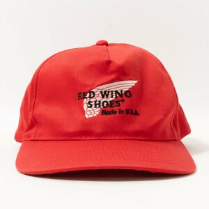 RED WING SHOES レッドウィング 野球帽 ベースボールキャップ 100%綿 レッド 赤系 カジュアル アメカジ メンズ 紳士 男性 帽子 キャップ