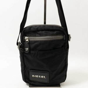 DIESEL ディーゼル ショルダーバッグ クロスボディバッグ 肩掛け鞄 斜め掛け ポリエステル ブラック 黒系 カジュアル シンプル レディース