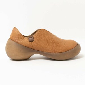 [1 jpy start ]RegettaCanoeligeta canoe slip-on shoes shoes eg heel made in Japan S 22-22.5cm Camel Brown leather casual 