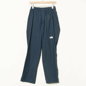 【1円スタート】THE NORTH FACE ノースフェイス NPW11816 レインパンツ レインウェア 袋付き ナイロン アウトドア 紺 WOMEN'S M 雨具