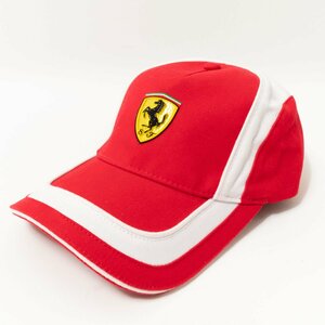 フェラーリ ferrari エンジニア チーム キャップ 帽子 バイカラー レッド 赤 ホワイト 白 メンズ 紳士 男性 車 カー レース
