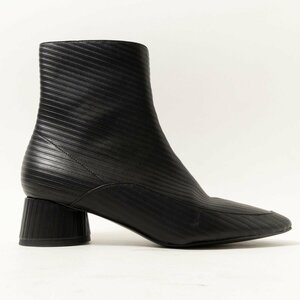 CHARLES ＆ KEITH チャールズアンドキース ショートブーツ ブラック 黒 38 24.5cm相当 合成皮革 レディース シンプル シューズ 婦人靴